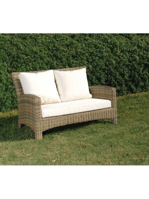 Rattan Καναπές 2 Θέσεων Με Μαξιλάρια 127 x 84 x 84(h)cm