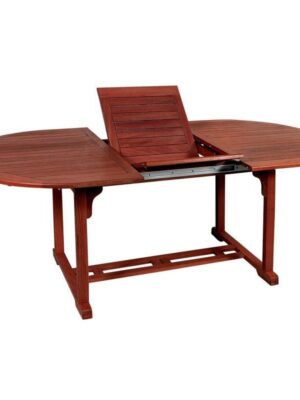 Οβάλ Επεκτεινόμενο τραπέζι Red Shorea 180(W) x 80(L) x 75(H) cm