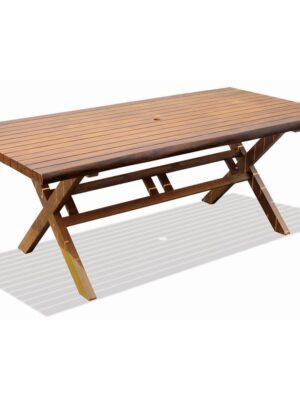 Ξύλινο Παραλ/μο Πτυσσόμενο Τραπέζι Acacia 200 x 100 x 76(h)cm