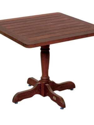Ξύλινο Σταθερό Τετράγωνο Τραπέζι Kwilla 85(w) x 85(L) x 75(h) cm