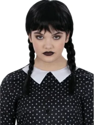 Kids gothic school pain wig