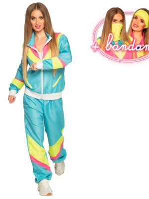 Shell suit Retro (neon blue)