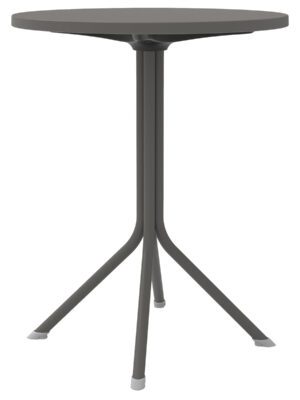 Dark Grey Τραπέζι Πολυπροπυλένιου Με UV Προστασία Φ60cm