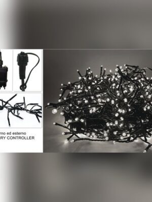 Χριστουγεννιάτικα Λαμπάκια 480LED Λευκό με Μνήμη & Πρόγραμμα 4,8m