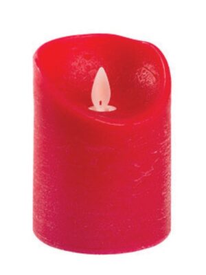 Χριστουγεννιάτικο Κερί LED με TIMER Δ7,5xΗ10cm